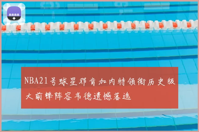 NBA21号球星邓肯加内特领衔历史级大前锋阵容韦德遗憾落选